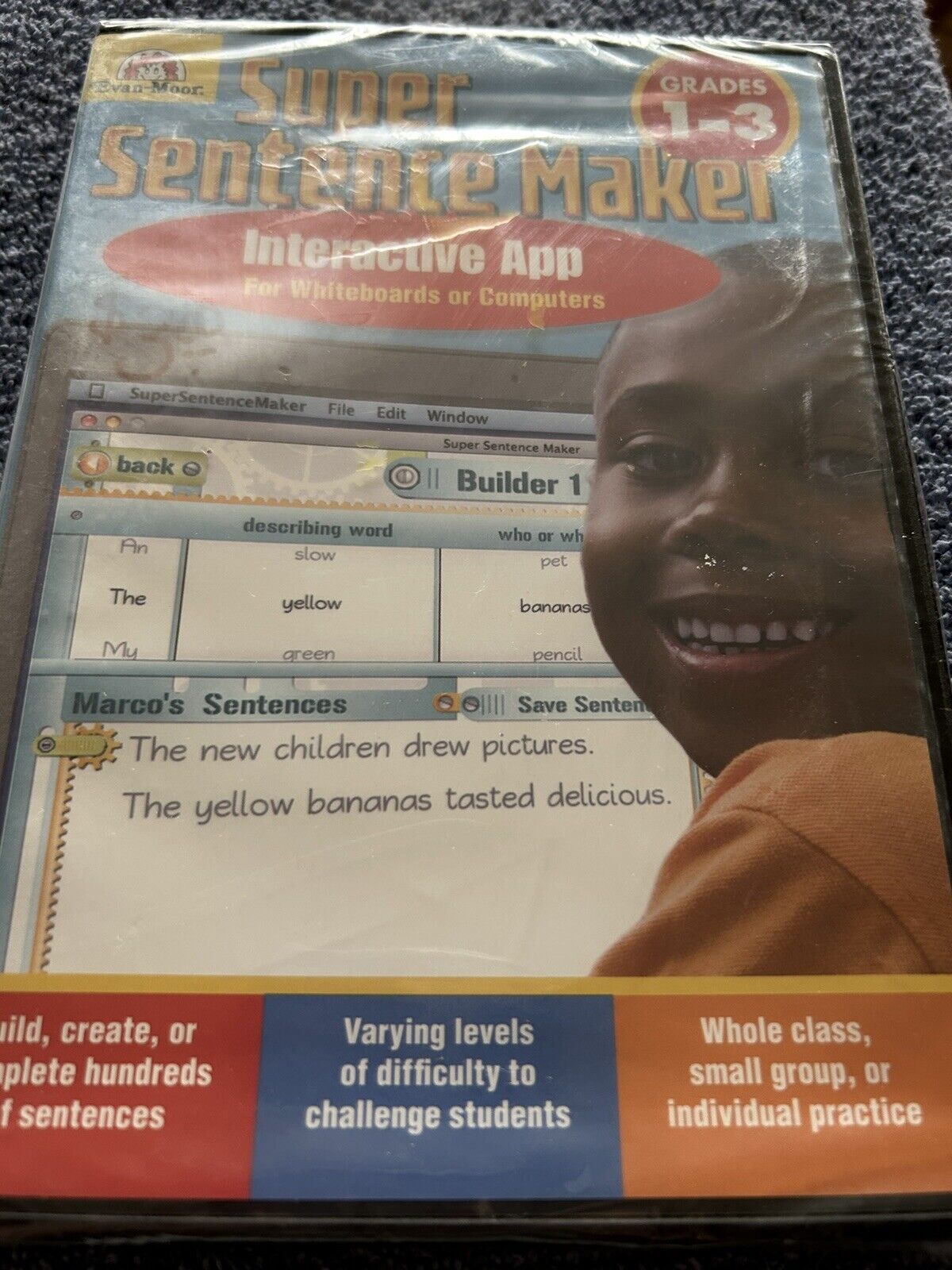 EVAN-MOOR SUPR SENTENCE MAKER INTERACTIVE APP  GRADES 1-3