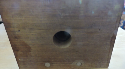 VINTAGE HANDMADE GOLF WOODEN TROPHY 16X6.5X5 INCHES