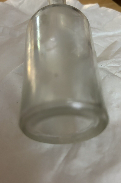 CLEAR  LONG NECK ROUND BOTTLE COLGATE & COMPANY NEW YORK, 5.5X1.5 INCHES