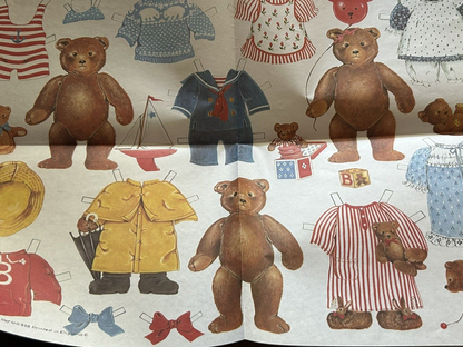 G. GORDON FRASER WRAPPER--BEAR WITH CLOTHES--PRINTED IN ENGLAND NO DATE
