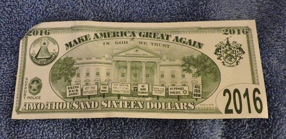 "Trump 2016" Political Advertisement (Two Sided)