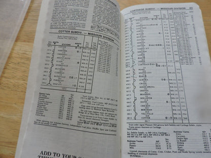 UNION PACIFIC RAILROAD CO. SYSTEM TIMETABLE NO. 3, 1986