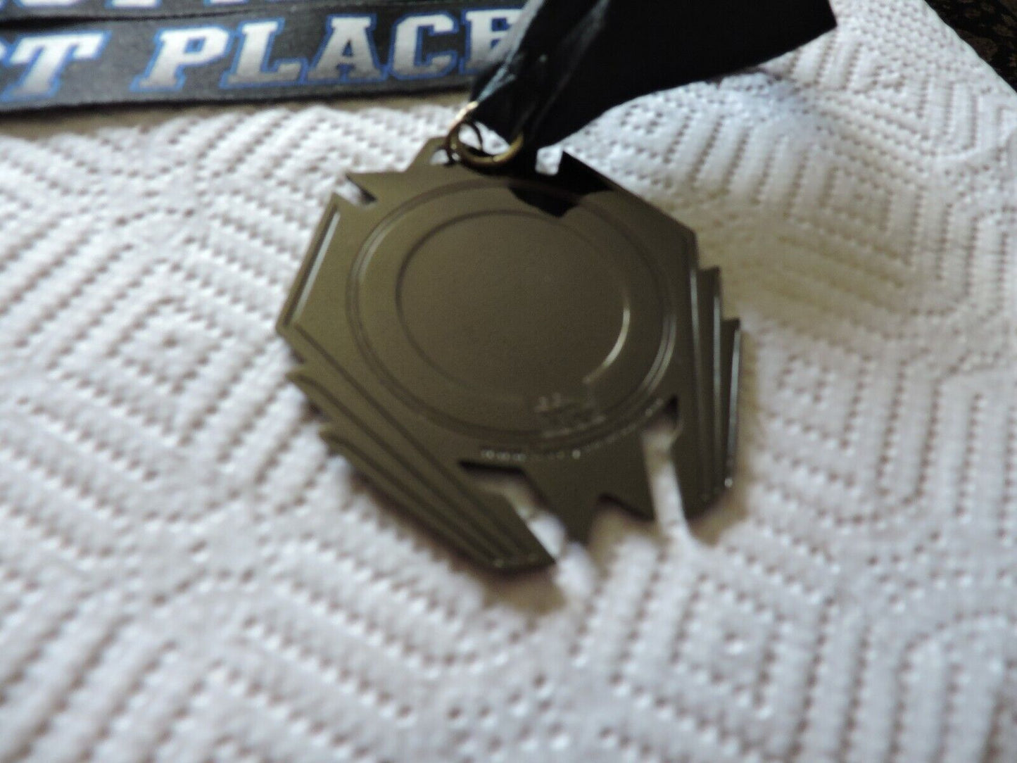 SJWA FOLK STYLE  CHAMPIONSHIPS MEDAL WITH 1ST PLACE BLACK RIBBON