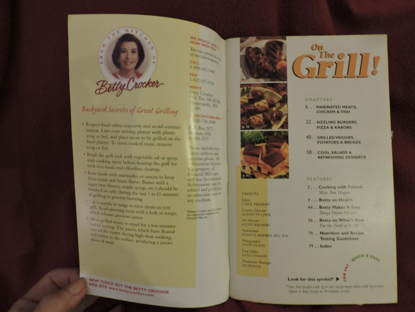 Betty Crocker On the Grill! Cookbook Chex Mix Recipes - Paperback