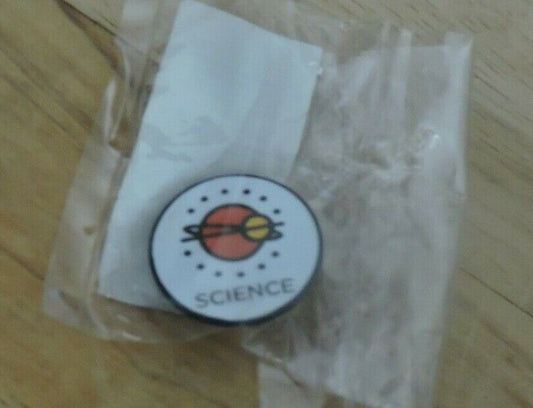 Science Scout Enamel Pin--1 inch round