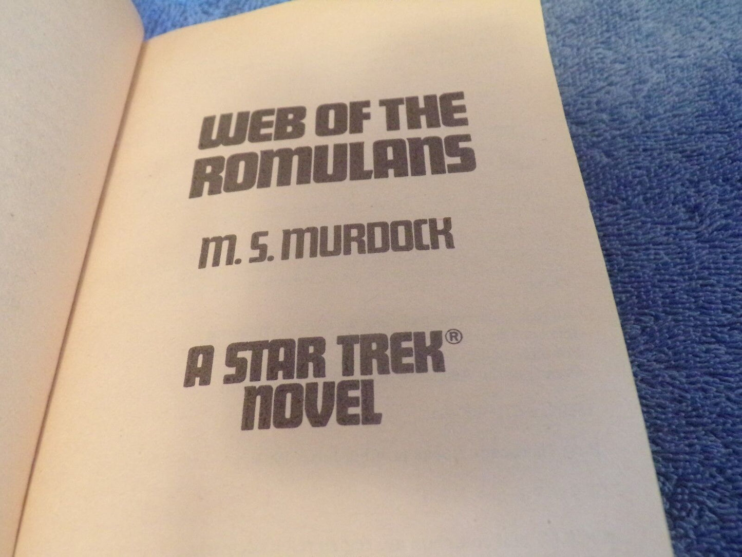 Star Trek: Web of the Romulans by M.S.Murdock (1983 Print)