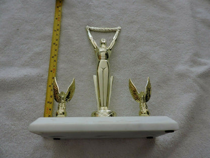TROPHY--READY FOR A NEW NAME PLATE 7.5X6X3 INCHES