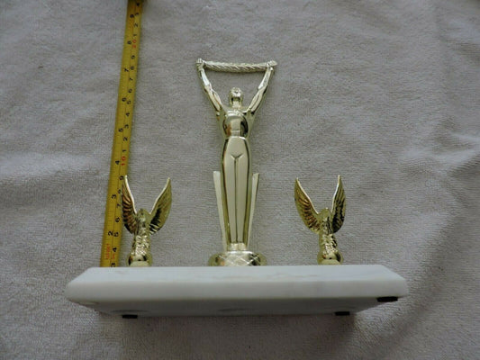 TROPHY--READY FOR A NEW NAME PLATE 7.5X6X3 INCHES