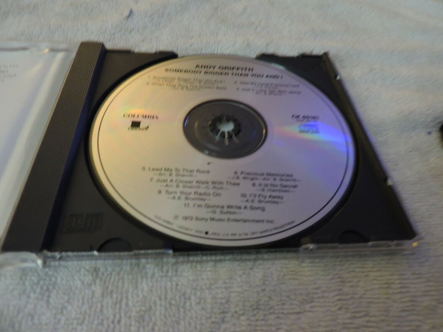 ANDY GRIFFITH "SOMEBODDY BIGGER THAN YOU AND i" 1972 CD