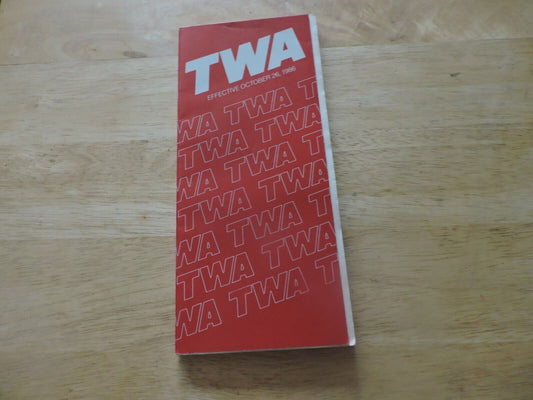 TWA Timeline Effective October 26, 1986