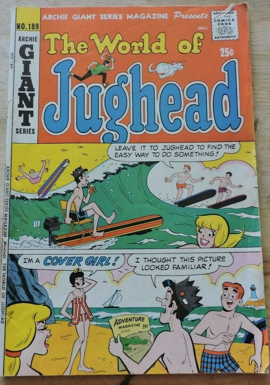 The World Of Jughead Comic Book, Issue No. 189, Published 1971