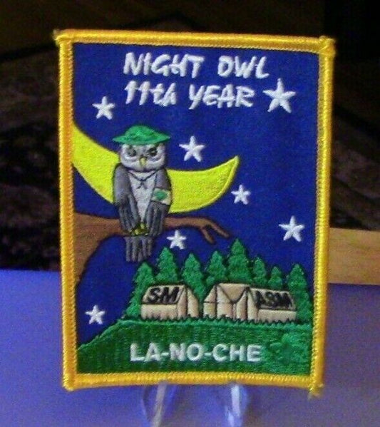 BSA: LA-NO-CHE: Central Florida Council, Night Owl 11th Year Patch