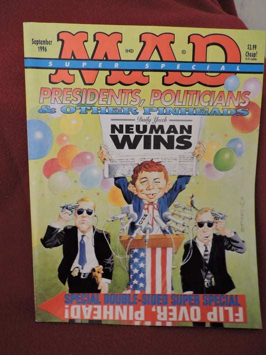 MAD SUPER SPECIAL #115 1996 SEPT PRESIDENTS,POLITICIANS & OTHER PINHEADS