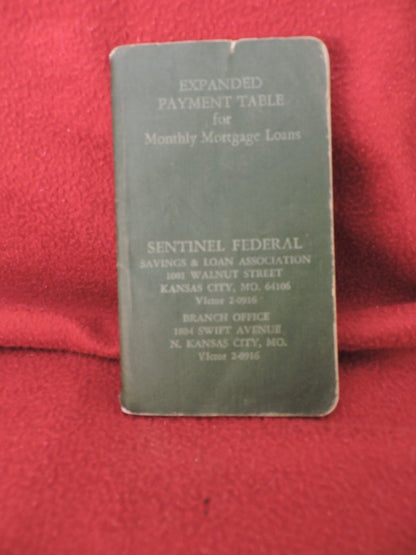 SENTINEL  FEDERAL SAVINGS & LOAN  KANSAS CITY MO.1969  EXPANDED PAYMENT TABLE
