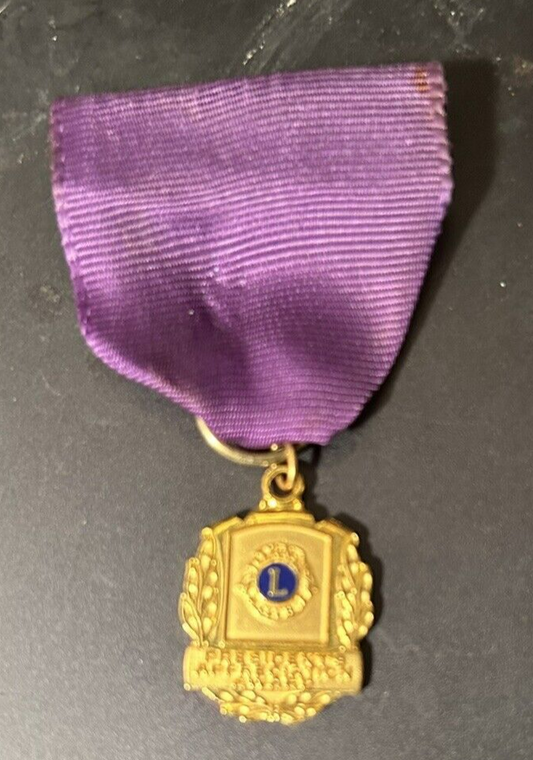Lions Club: Presidents Appreciation Award Medal