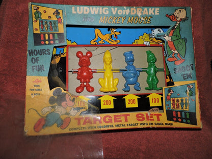 VINTAGE-LUDWIG VON DRAKE AND MICKEY MOUSE TARGET SET-RARE