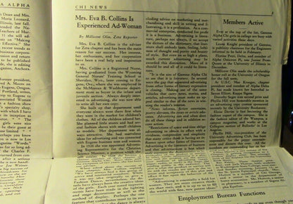 1935 University of Missouri, Gamma Alpha Chi Fraternity Newsletter