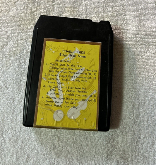 8 TRACK TAPE:  CHARLIE PRIDE  SINGS HEART SONGS 1971