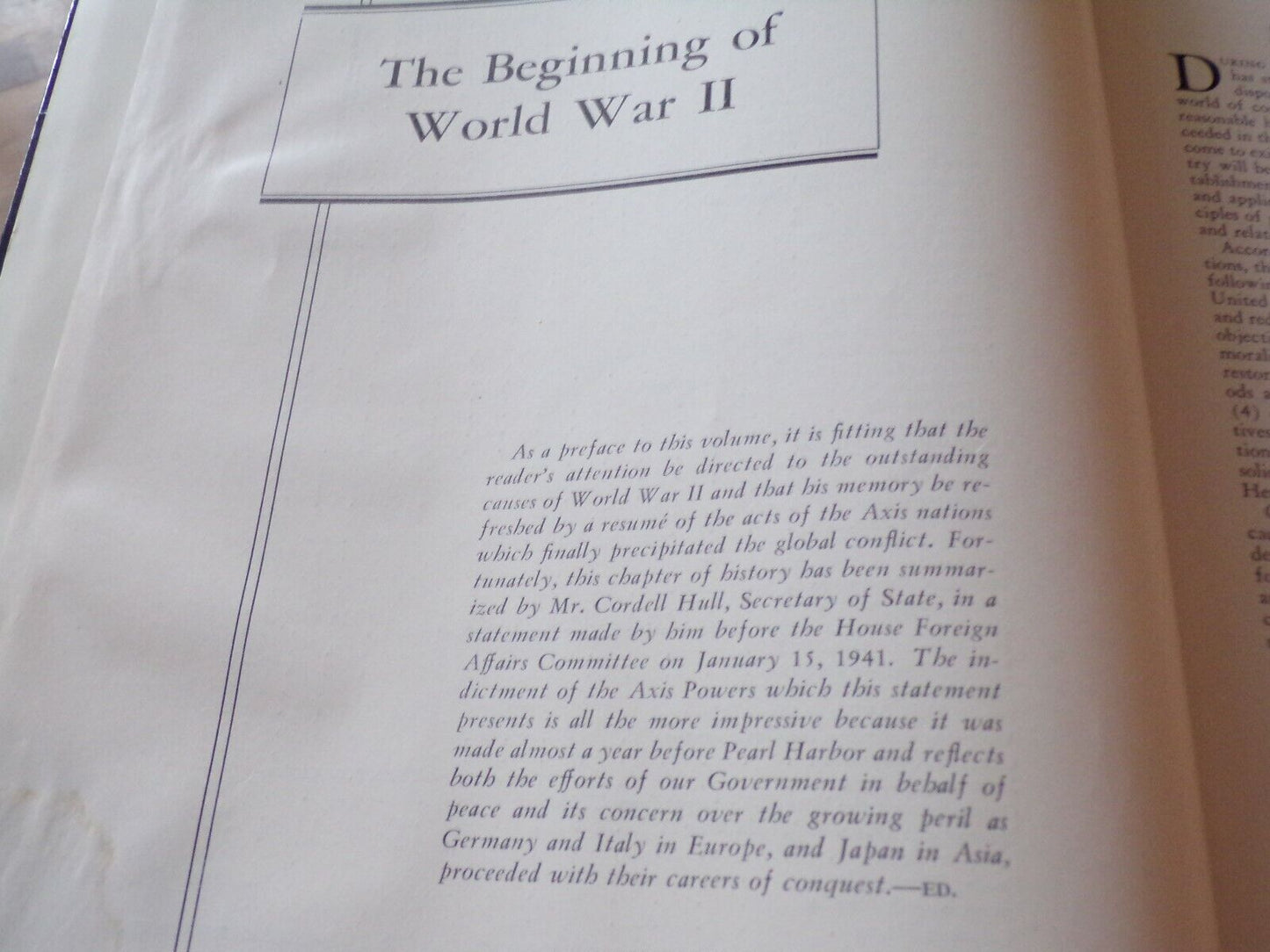 Think Magazine's Dairy of U.S. Participation in World War II Harcover Book