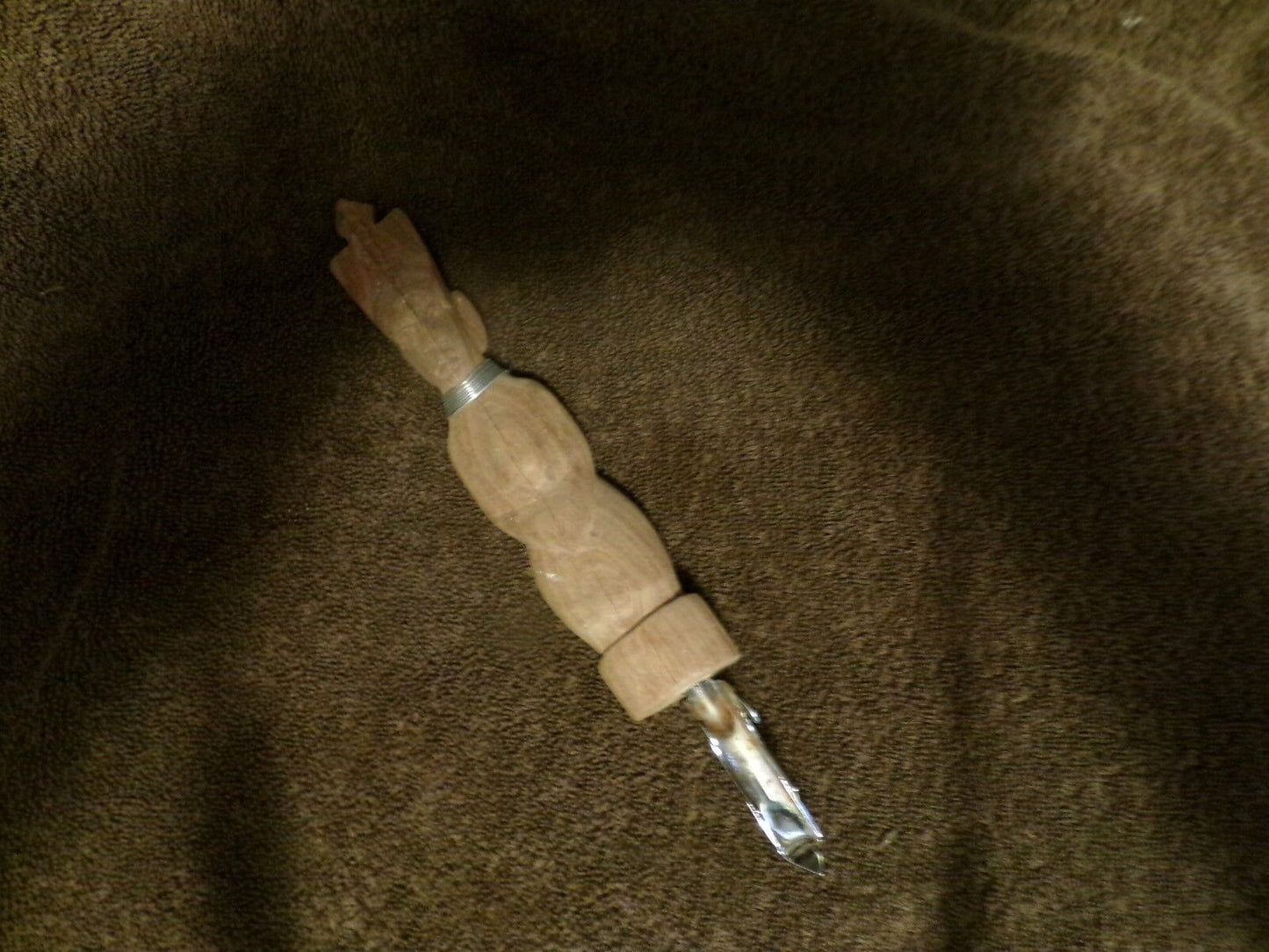Vintage African Hand Carved Wooden Handle Can Opener