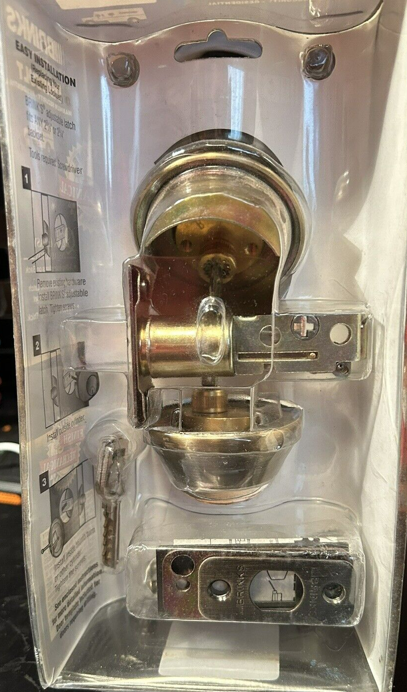 Brinks Deadbolt (Residential) Fits doors 1 3/8" - 1 3/4" Thick Doors