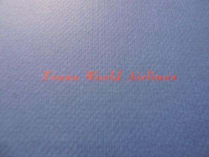 COLLECTIBLE TRANS WORLD AIRLINE ROYAL AMBASSADOR FLIGHT MENU