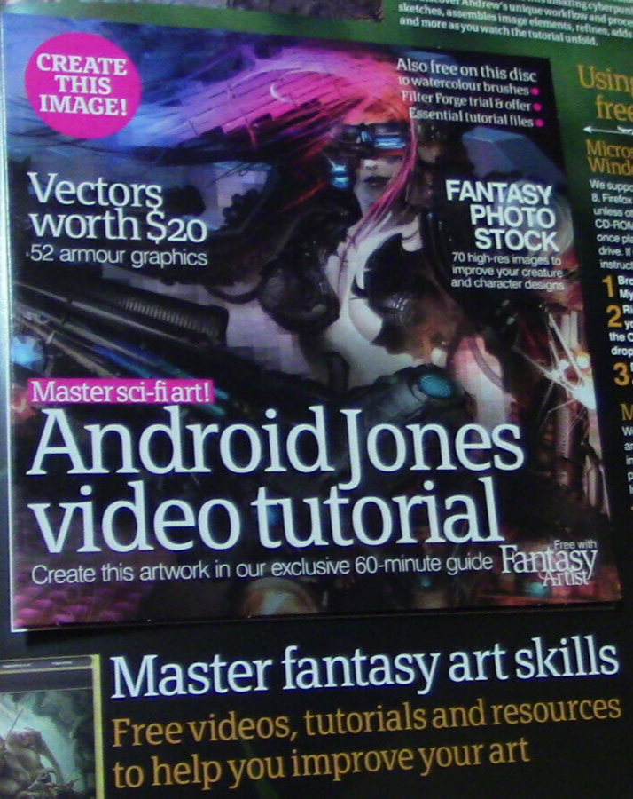 New Fantasy Artist Magazine, Issue 37 with Android Jones Video Tutorials