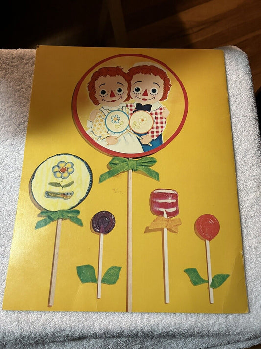 WHITMAN RAGGEDY ANN AND ANDY LOLLIPOP FASHIONS FOR PAPER DOLLS 1972