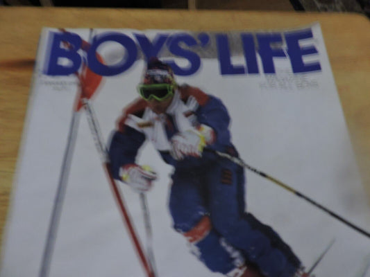 BOYS' LIFE MAGAZINE: JANUARY 1991 TOMMY MOE: DOWNHILL TO THE OLYMPICS
