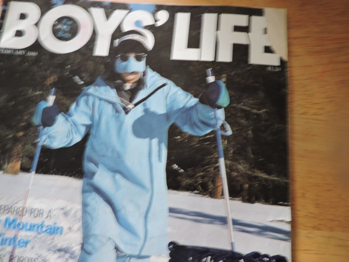 BOYS' LIFE MAGAZINE:  FEBRUARY 1989 BE PREPARED FOR A ROCKY MOUNTAIN WINTER