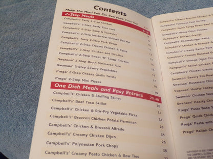 Campbell's Easy Meal Ideas Cookbook