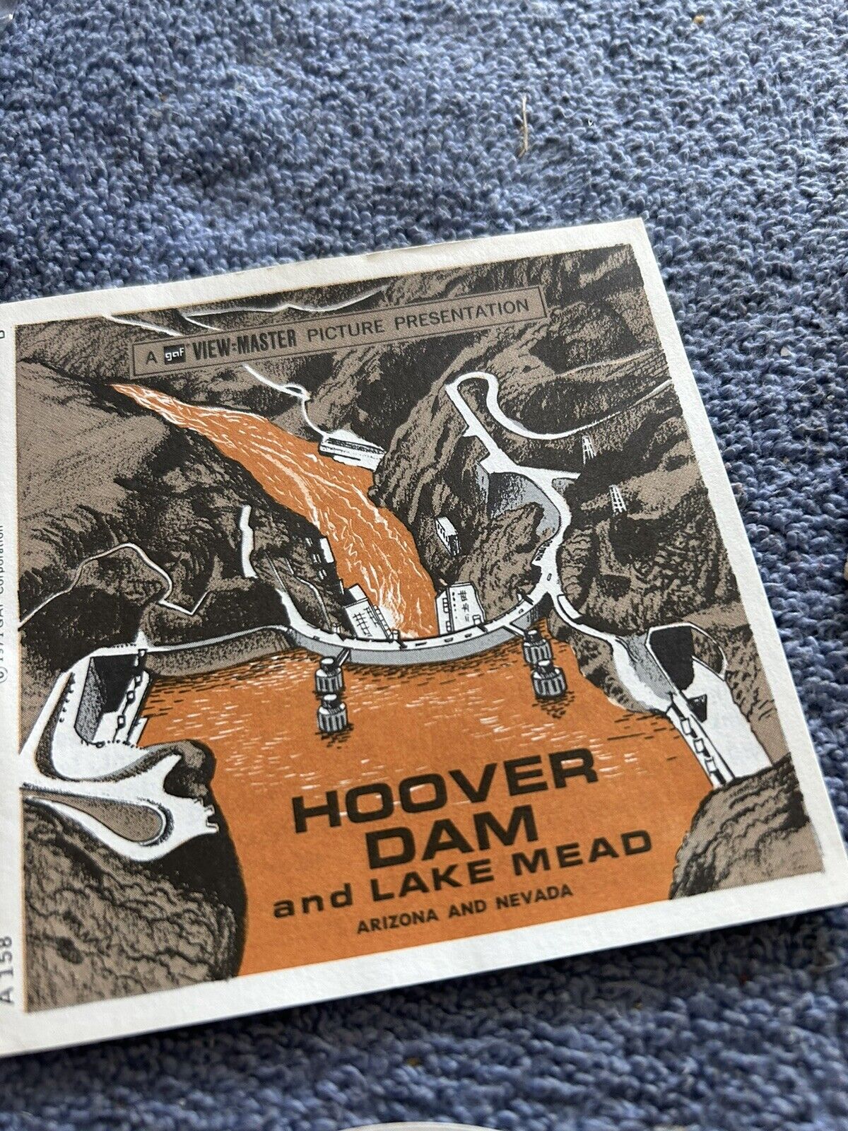 VIEW MASTER 3D REELS:  HOOVER DAM--21 PICTURES--3 REELS--OPENED PACKAGE