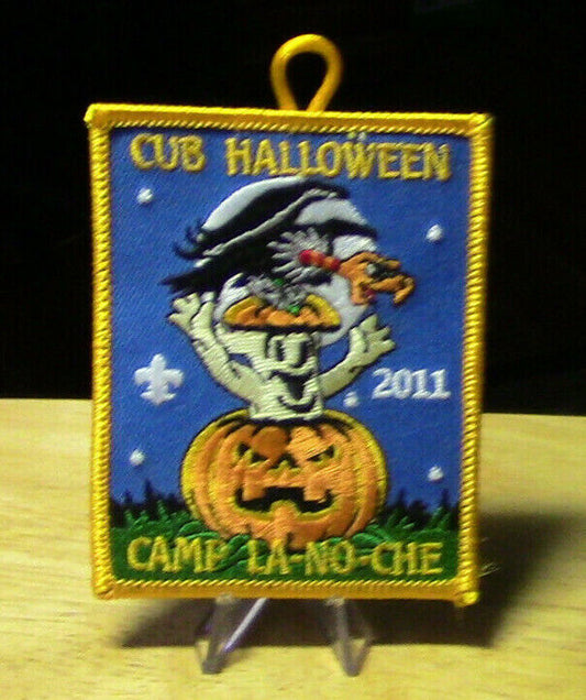 BSA: Camp LA-NO-CHE  Cub Halloween 2011 Button Patch