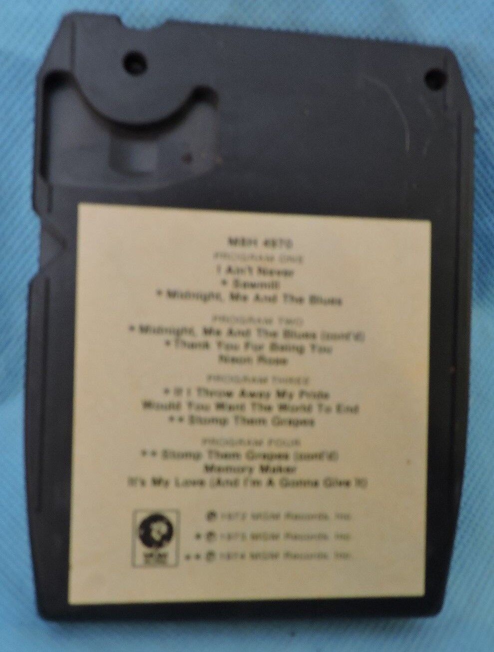 MEL TILLIS AND THE STATESIDERS GREATEST HITS 1974 8 TRACK TAPE