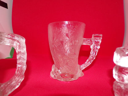 McDonald Flintstone Glass Mugs  set of 3