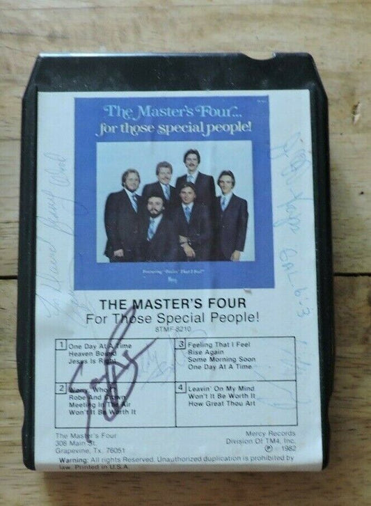 AUTOGRAPHED; The Masters Four;  For Those Special People 8 Track