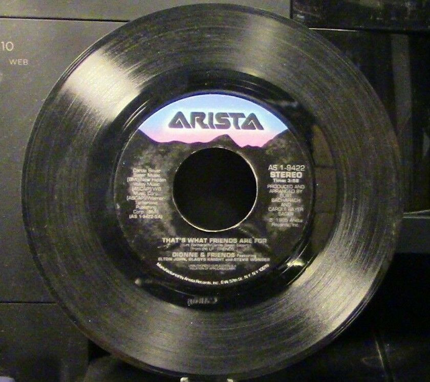 That's What Friends Are For, 45 RPM Vinyl Record (Elton John, Glady's Knight)