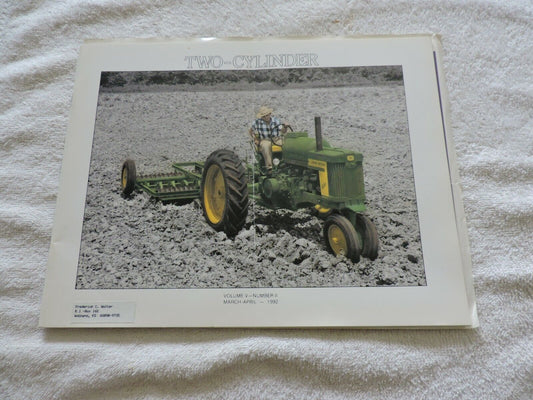 Two Cylinder Volume 5 Number 2 March-April 1992 JOHN DEERE