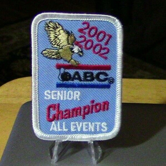 2001-2002 ABC Senior Champion (All Events) Patch