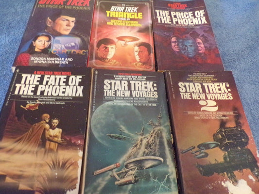 Set of 6 Star Trek Books by Sondra Marshak and Myrna Culbreath (1990's)