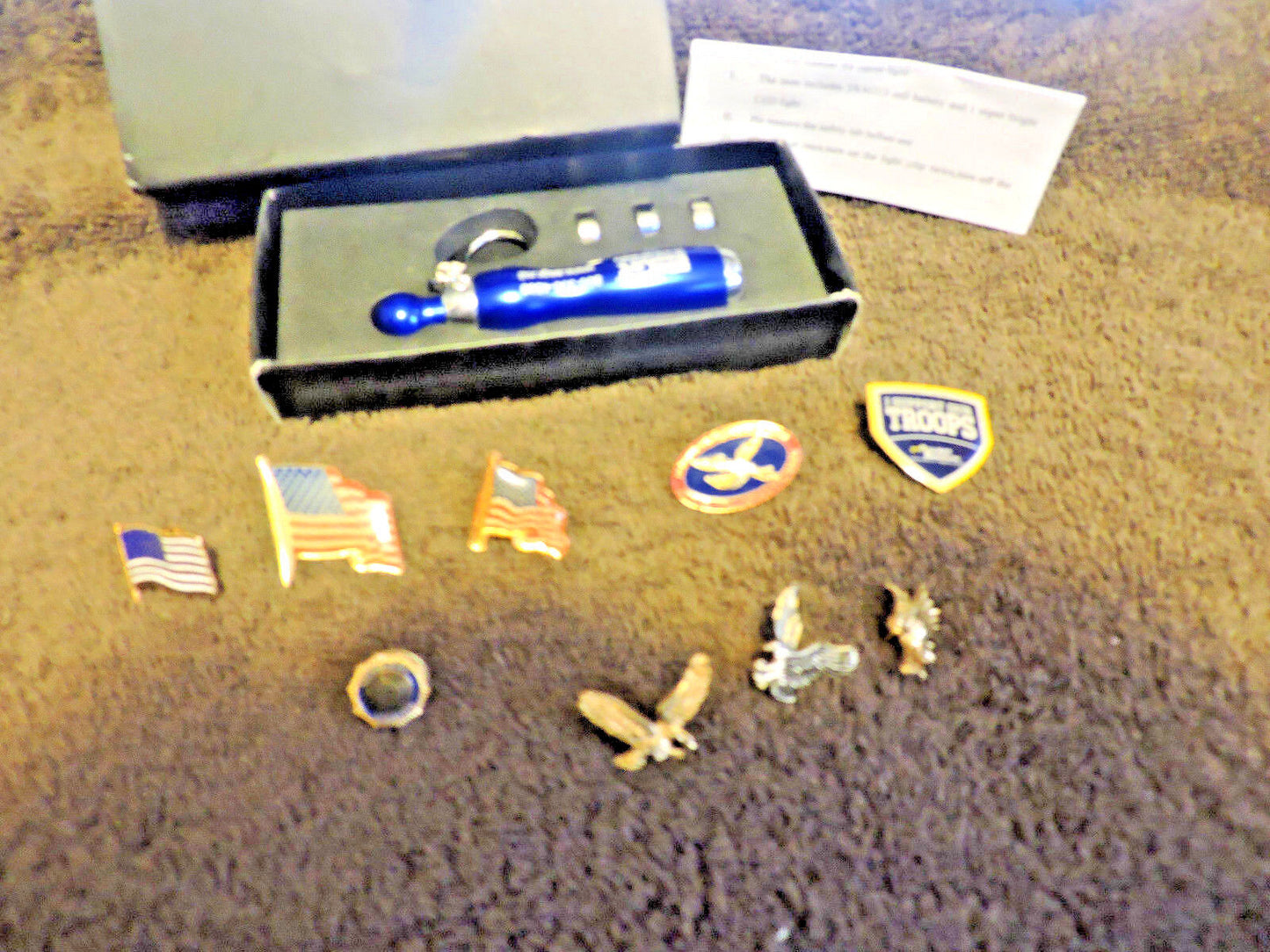 Lapel Pin Collection-Military Service Organizations-ESGR Curve Light-Eagles-Flag