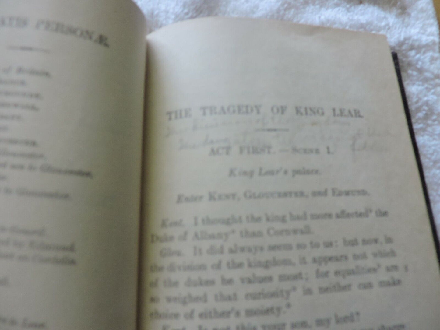 SHAKESPEARE'S KING LEAR--THE MACMILLIAM POCKET CLASSICS--1927