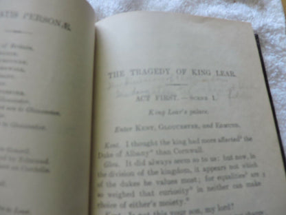 SHAKESPEARE'S KING LEAR--THE MACMILLIAM POCKET CLASSICS--1927