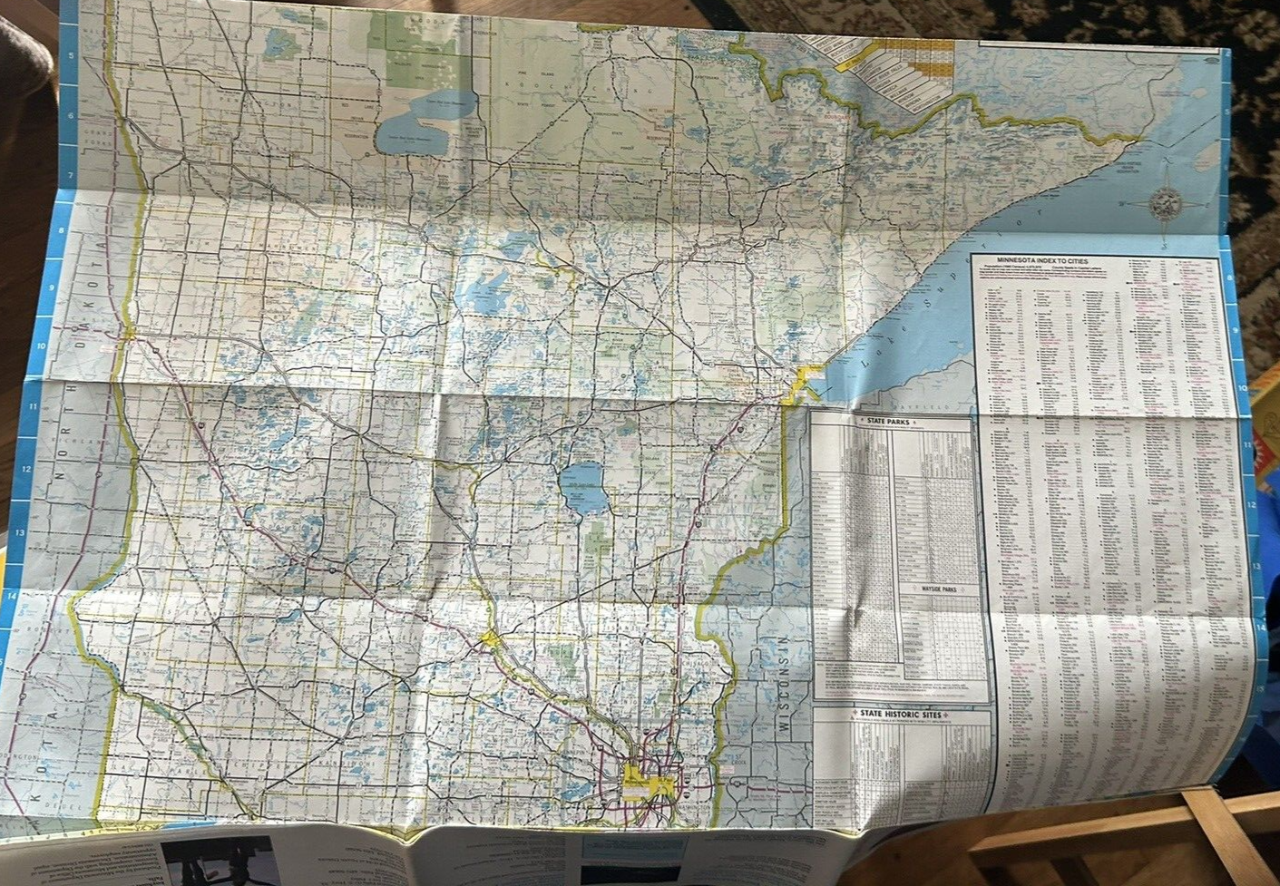 1987 Minnesota Official State Highway Travel Road Map