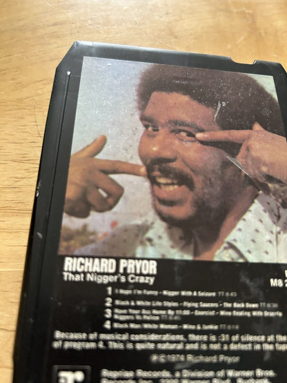 VINTAGE 8 TRACK TAPE: RICHARD PRYOR : THAT ----- CRAZY"  1974