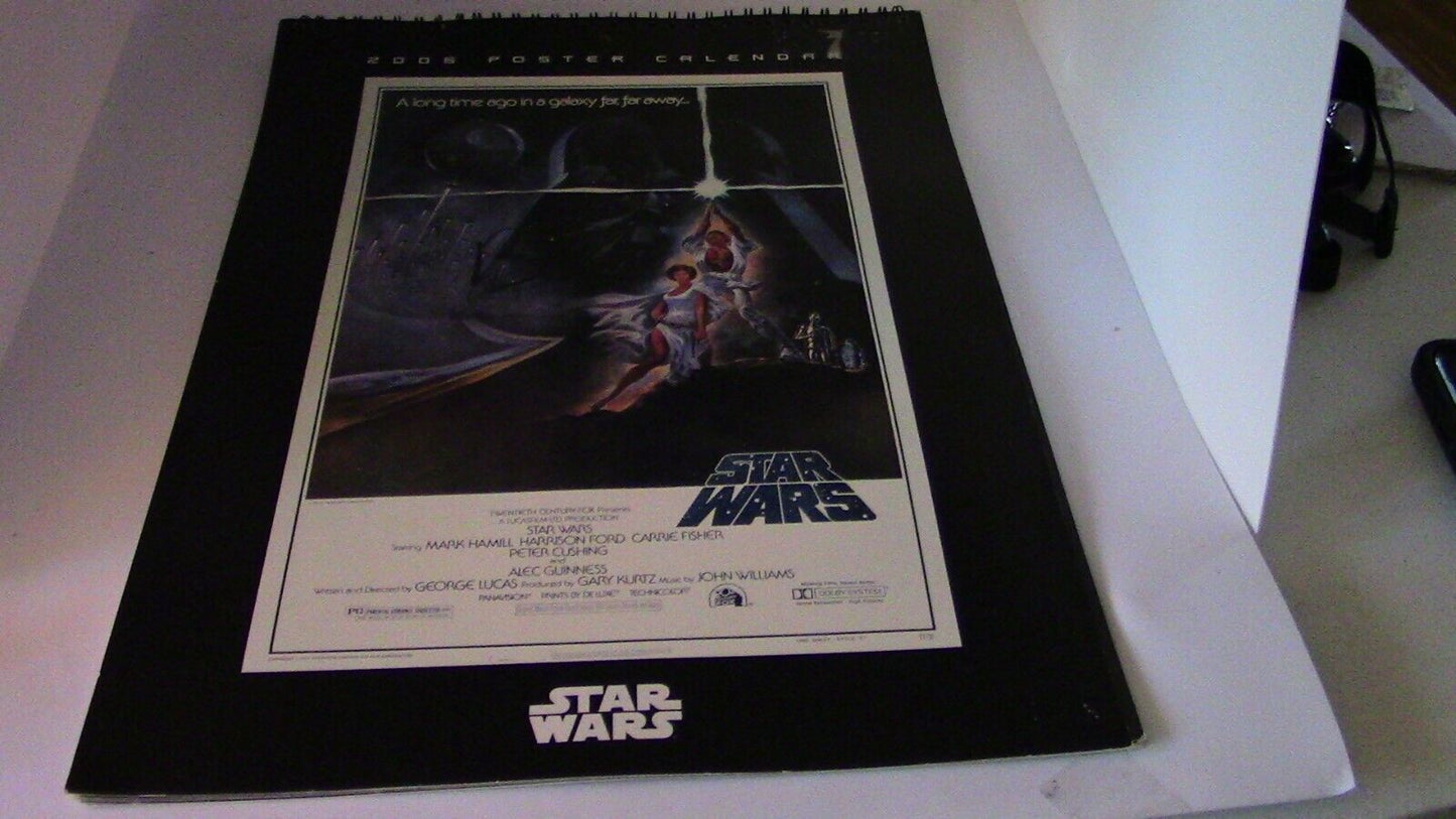 2006 Star Wars Episode I, The Phantom Menace Poster Calendar