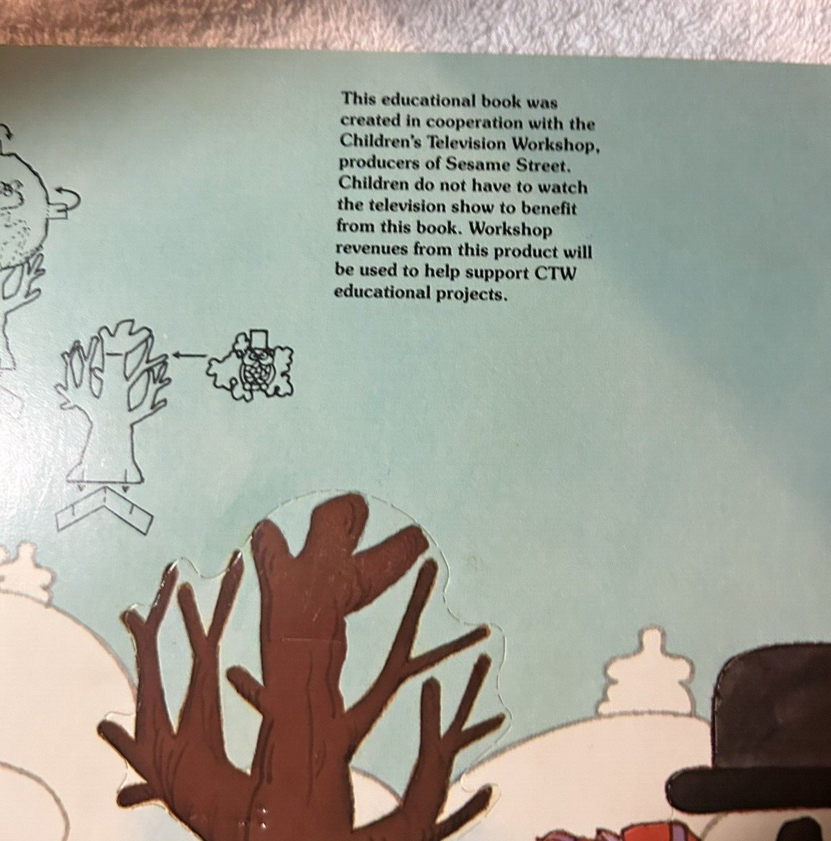 WHITMANS 1984 SESAME STREET BERT, ERNIE, AND PRAIRIE DAWN PAPER DOLLS:  SEASONS