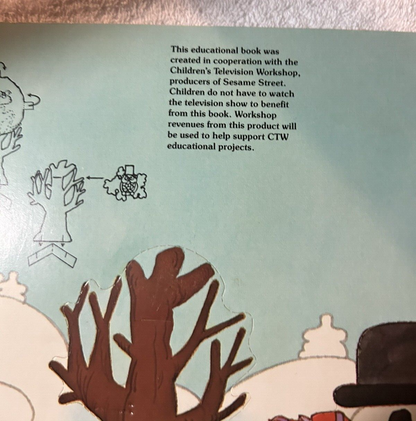 WHITMANS 1984 SESAME STREET BERT, ERNIE, AND PRAIRIE DAWN PAPER DOLLS:  SEASONS