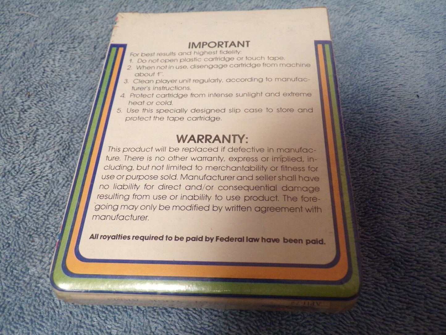 Vintage 8-Track: American Pick Hits-THE SHELTER OF YOUR ARMS