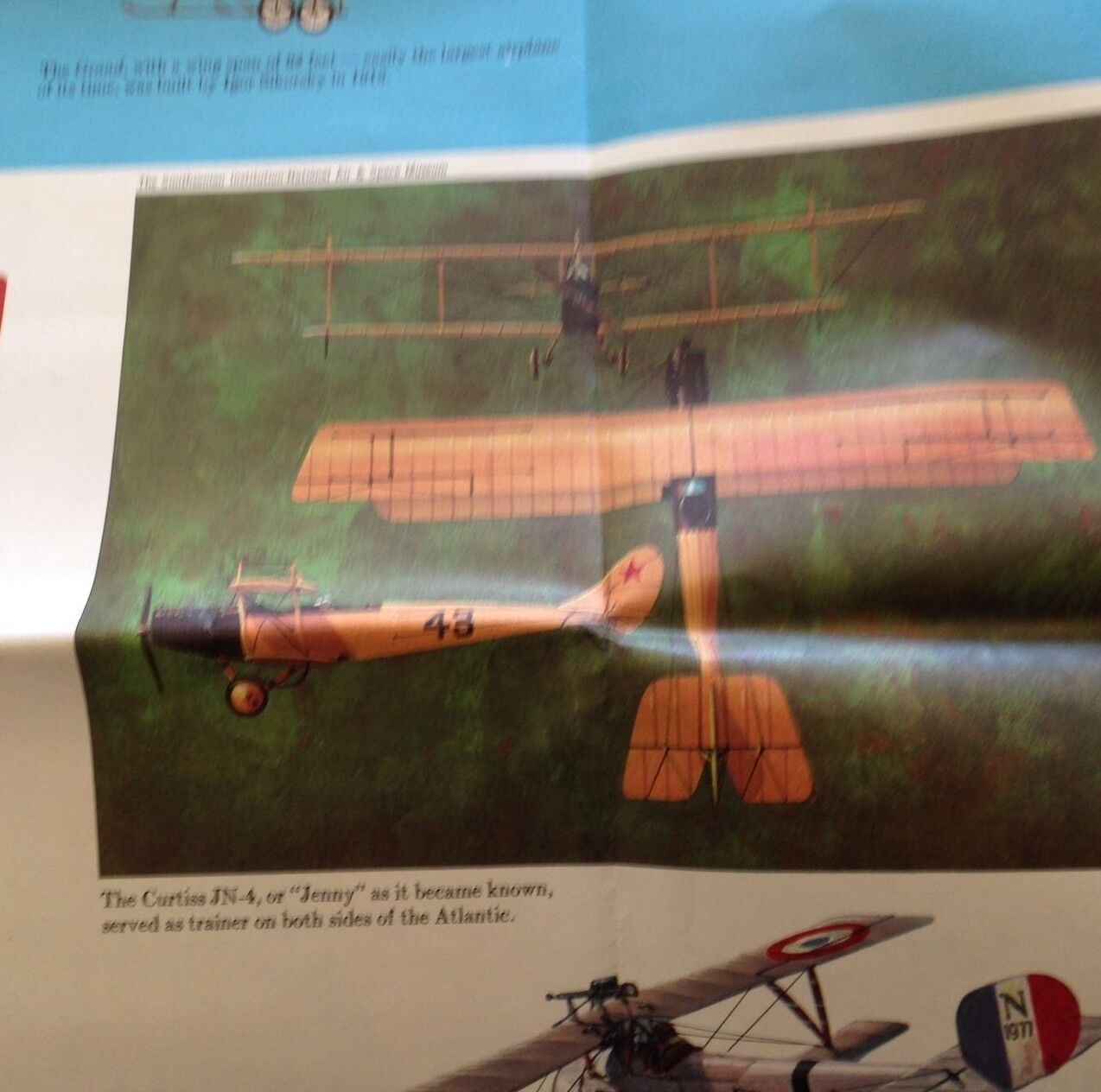 POSTER OF FAMOUS AIRCRAFT FROM 1903 TO 1919